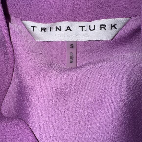 Trina Turk ENCHANTRESS ELASTICIZED WRAP DRESS IN MORNING GLORY Size S - Picture 10 of 11